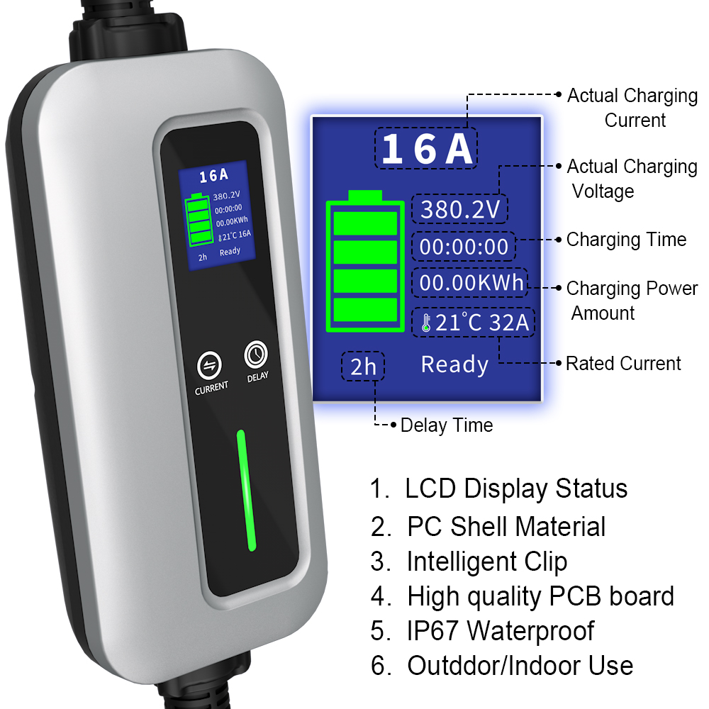 Pangisi daya EV Portable 11KW 400V