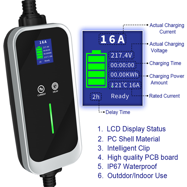 16A Level 2 EV Charger