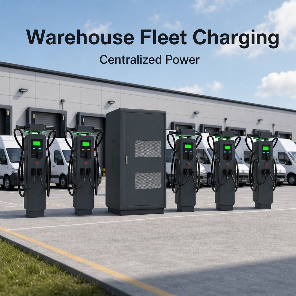 MIDA 480kW 800kW 1220kW scalable cabinet design split-type DC charging station at an urban charging hub bay