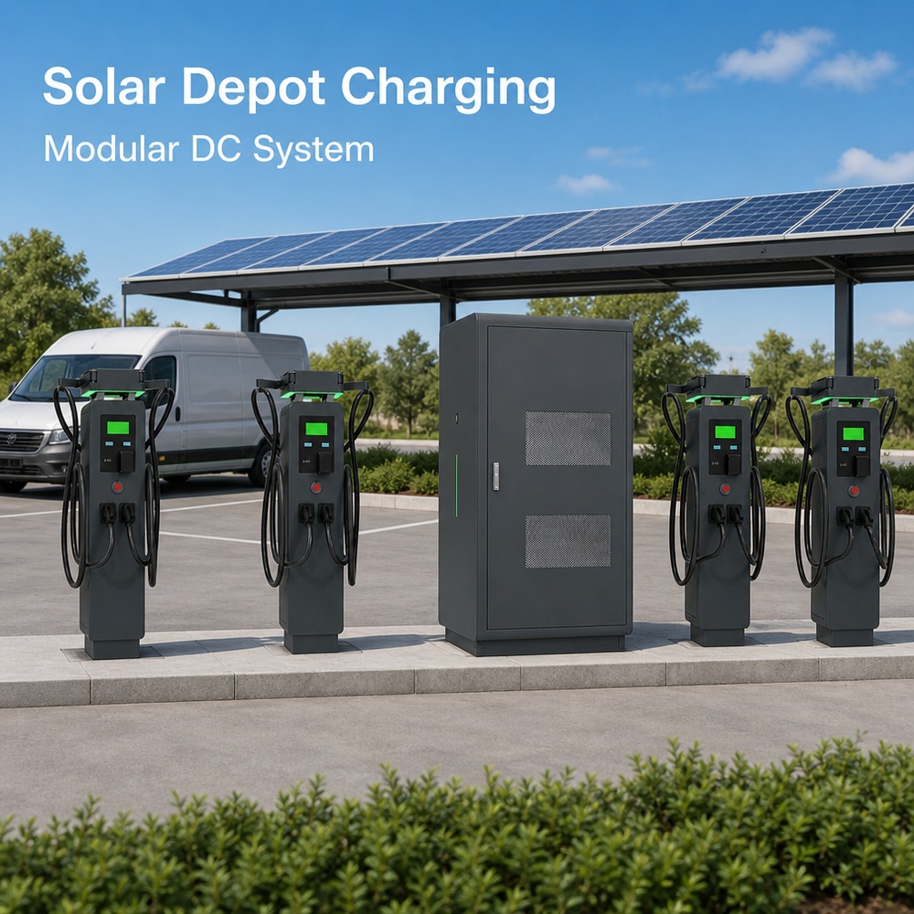 MIDA 360kW 480kW 600kW liquid-cooled split-type DC charging station dispensers holding rated current at a highway service area