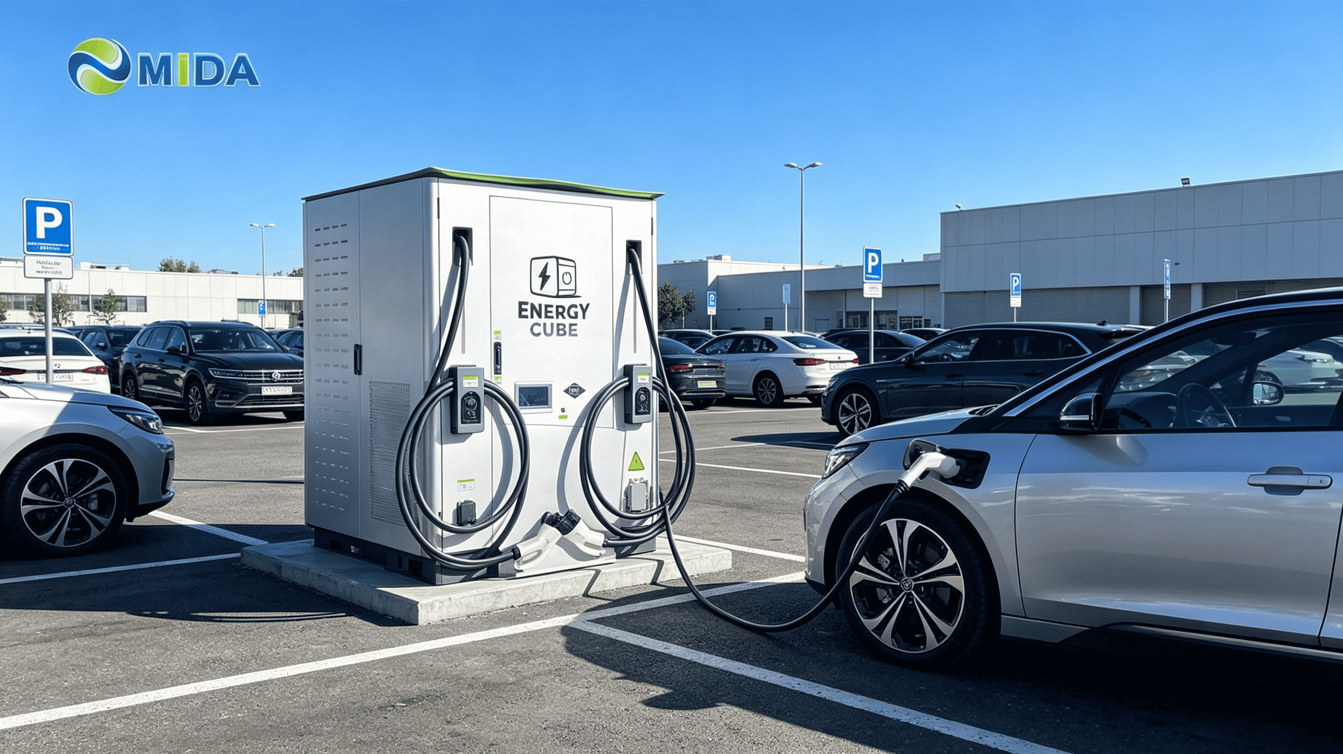 Battery powered DC fast charger for construction and mining fleets