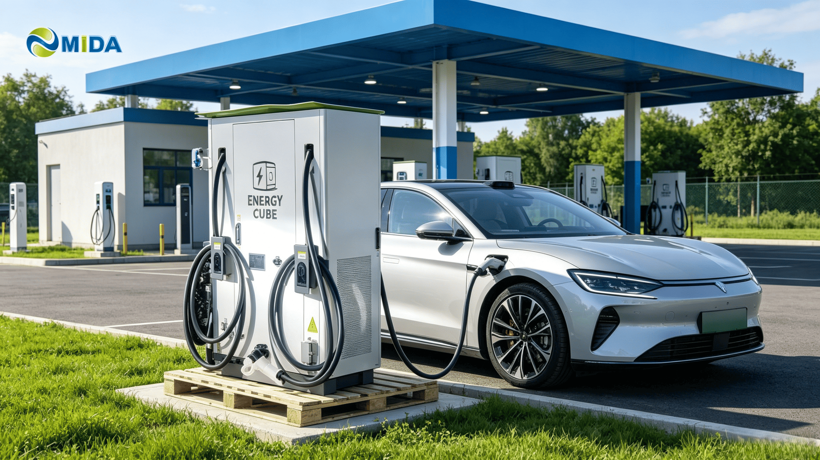 High efficiency mobile EV charging solution with smart energy control
