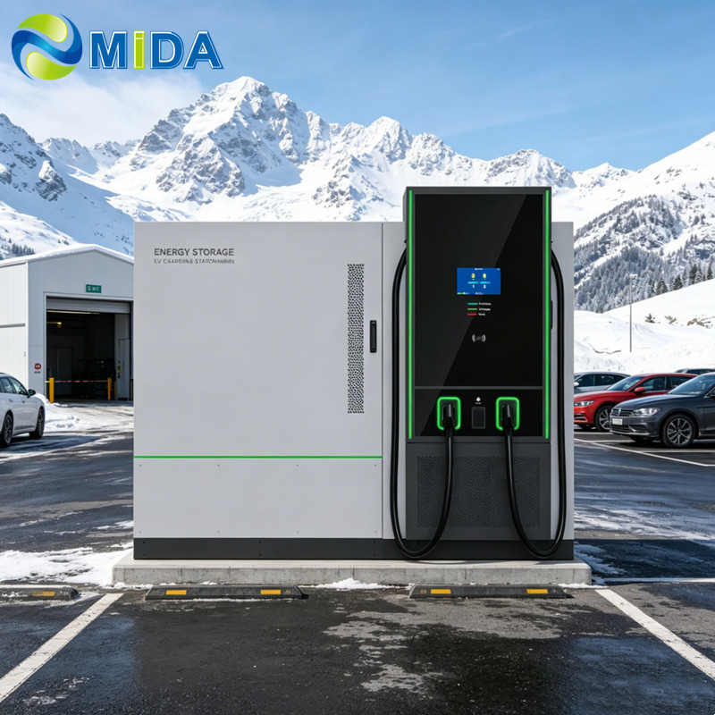 MIDA 240kWh 200kWh 150kWh Movable Battery Energy Storage System for Fast EV Road Assistance and Emergency Rescue Services installation