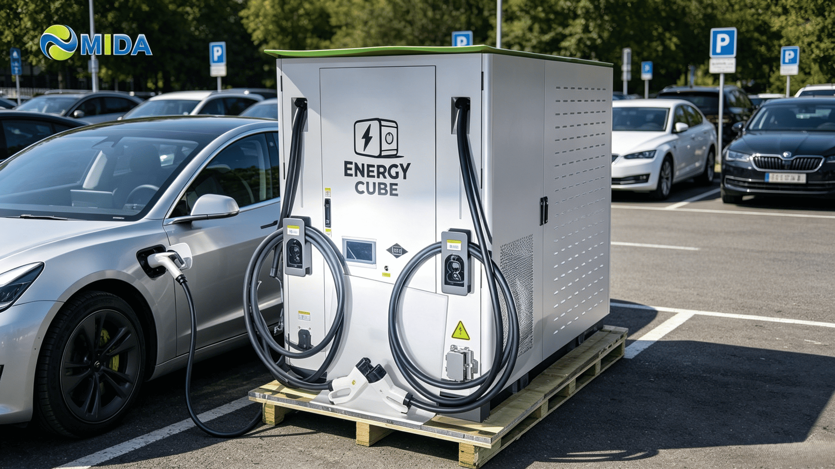Integrated battery storage charging pile cabinet