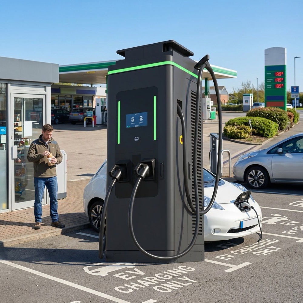MIDA 60kW DC Fast Charging Pile installed at fleet depot