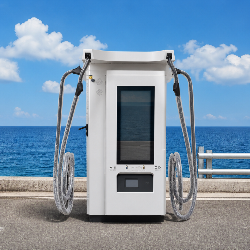 MIDA 360kW 240kW 320kW Multi-Standard DC Fast Charger with 4 Guns for Retail Parking Lots