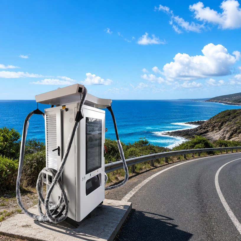 Reliable 240kW 360kW 480kW 4-Gun DC EV Charging Pile with IP55 Waterproof Outdoor Design