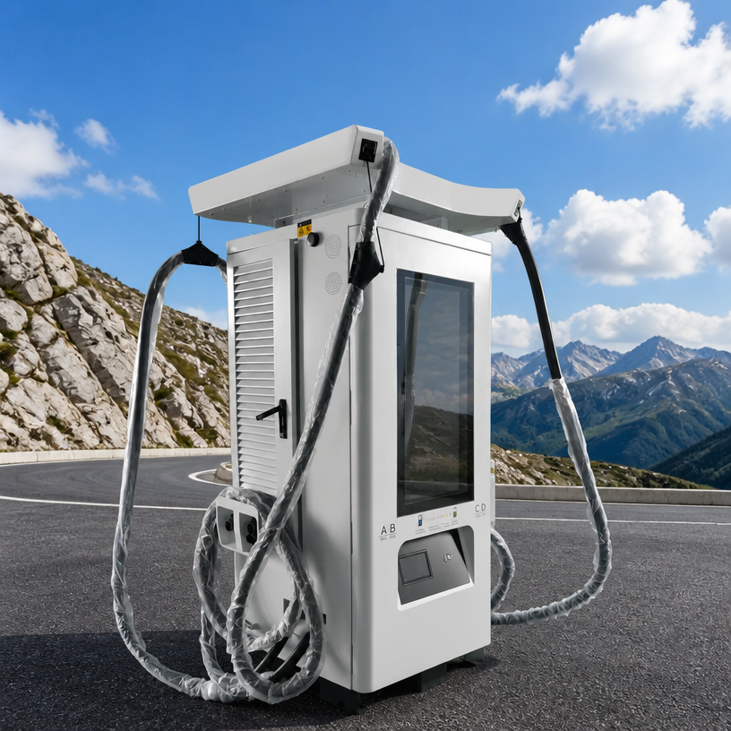 MIDA 480kW 360kW 240kW Quad Gun DC Fast Charger with CCS2 CCS1 GBT CHAdeMO Standards