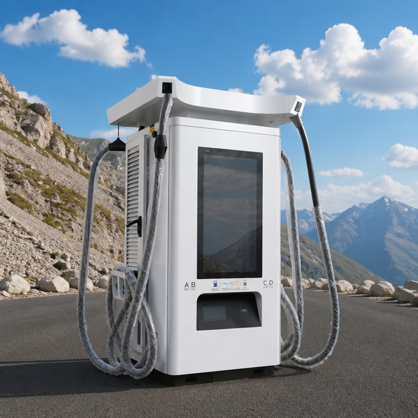 Smart 360kW 480kW 240kW 4-Gun DC Charger Featuring Intelligent Power Sharing and RFID Access