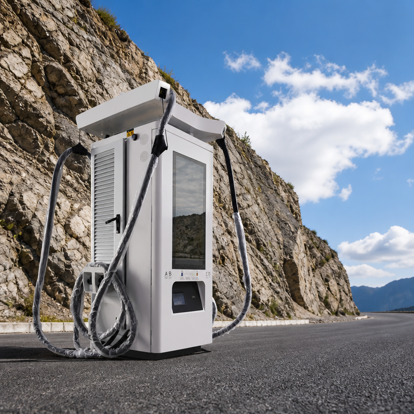 Reliable 240kW 360kW 480kW 4-Gun DC EV Charging Pile with IP55 Waterproof Outdoor Design