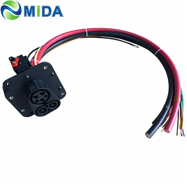 China DC 125A 150A 200A CCS Type1 Inlet CCS 1 Vehicle Socket with 1M EV ...