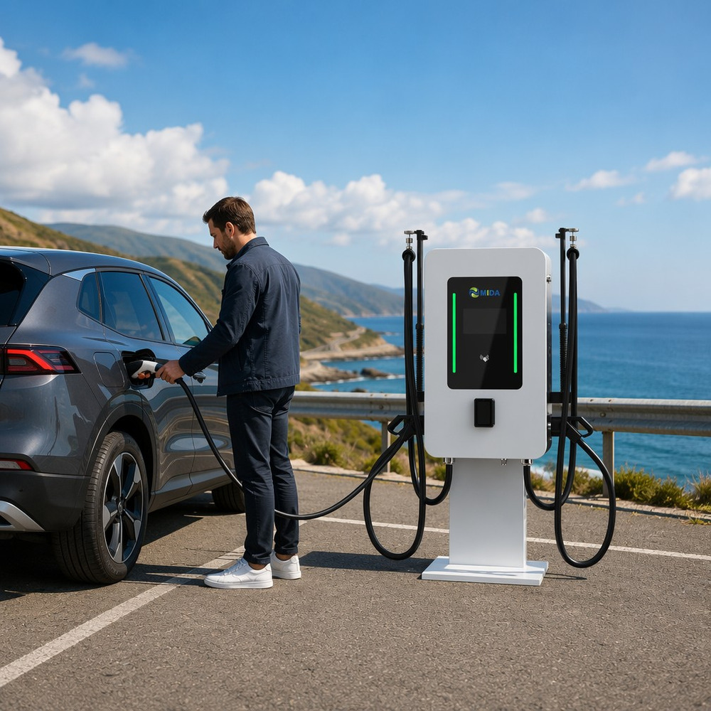 Fast Charging 40kW 60kW 80kW Wallbox DC Pile with Intelligent Temperature Control