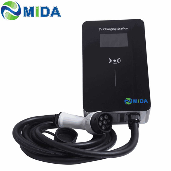 China Best Price on 7.2KW Wallbox 32Amp 7KW EV Charger Point Wallbox Type 2 EV Connector EV Charging Station Mida factory and manufacturers Mida