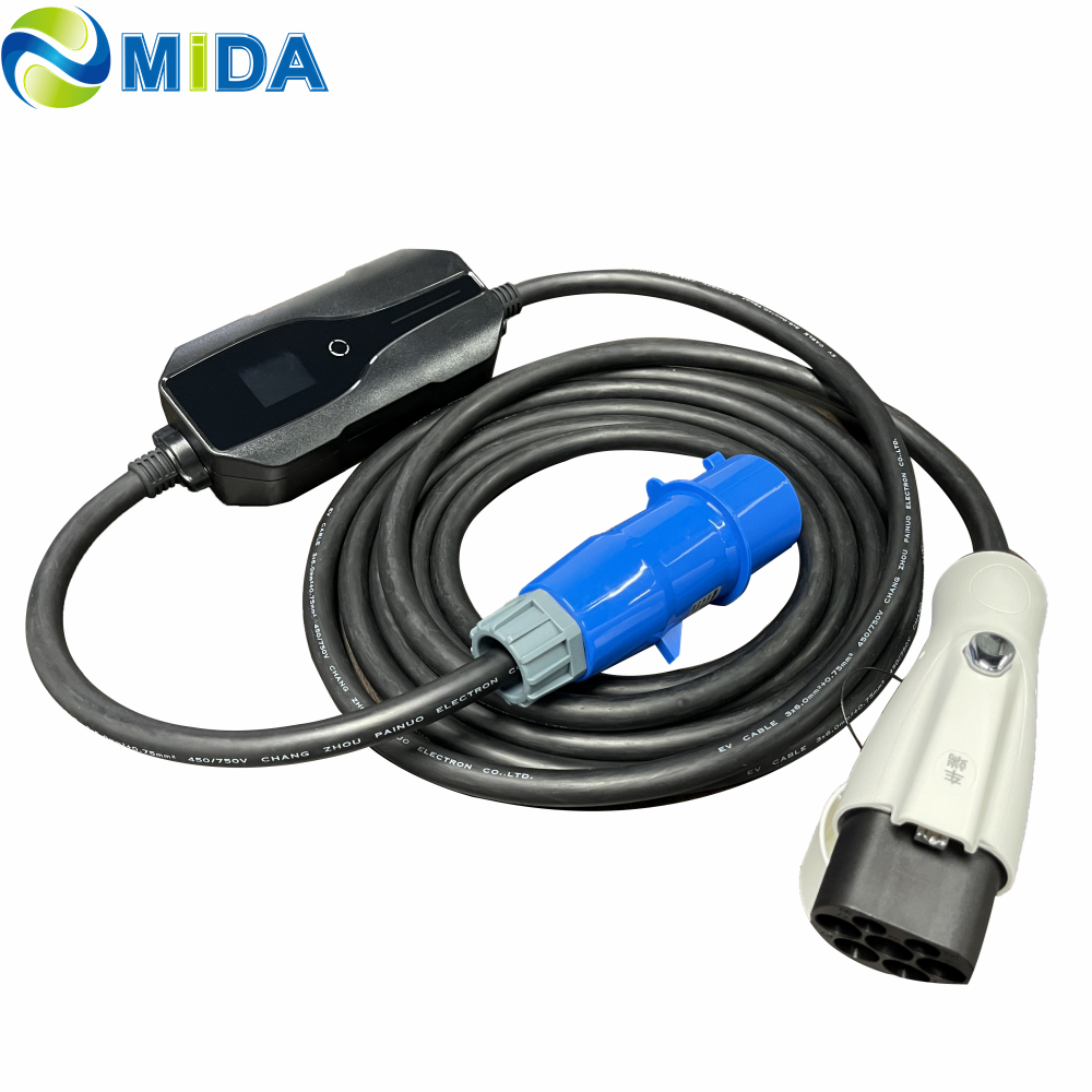 GBT connector and blue CEE plug