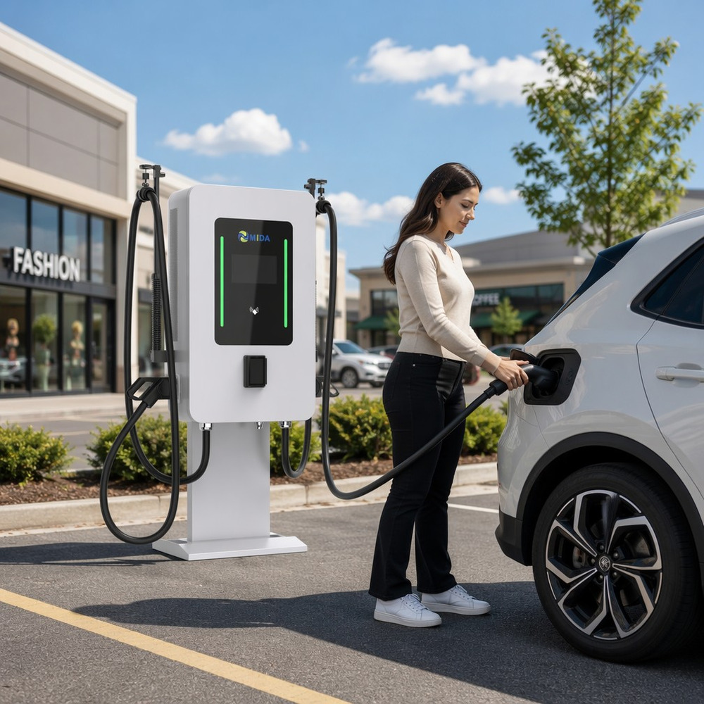MIDA 80kW 60kW 40kW Wallbox DC Fast Charging Pile for Shopping Mall Parking installation