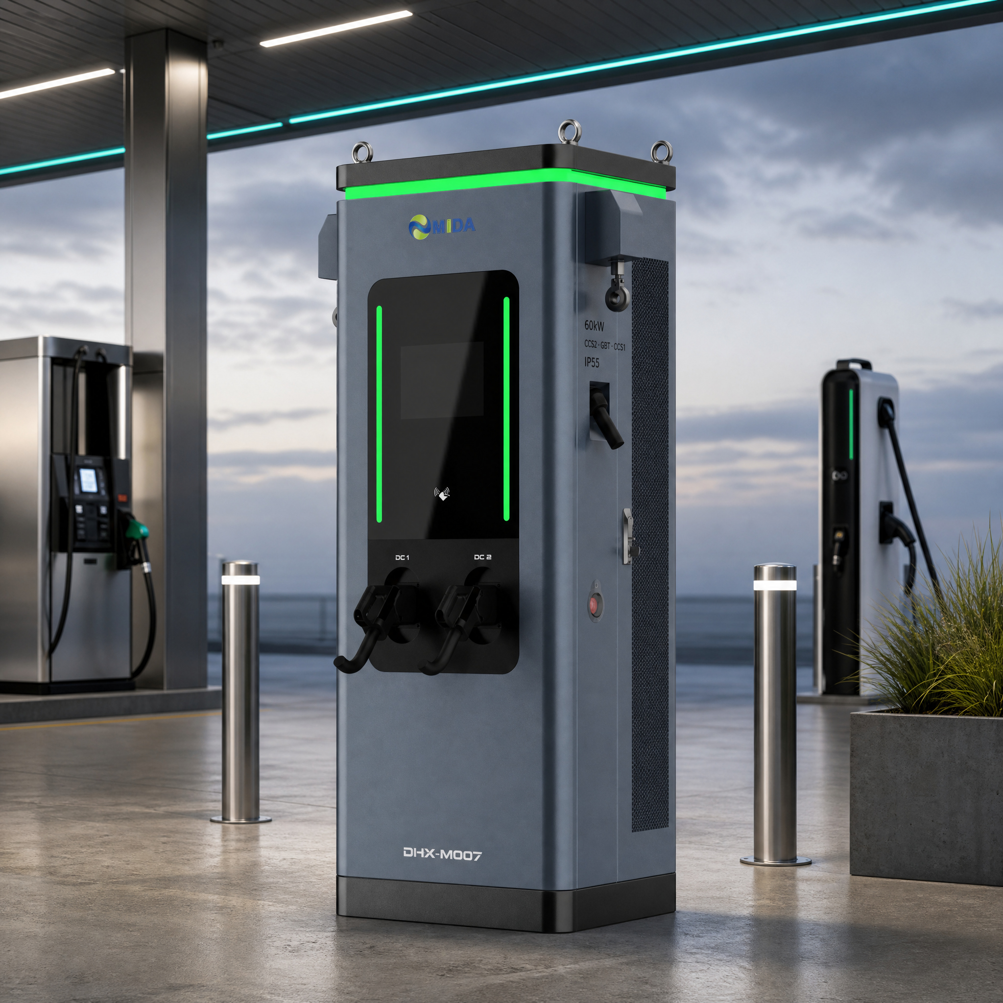 Advanced 60kw 120kw 240kw DC Charging Pile for Urban EV Infrastructure and Public Transit Systems