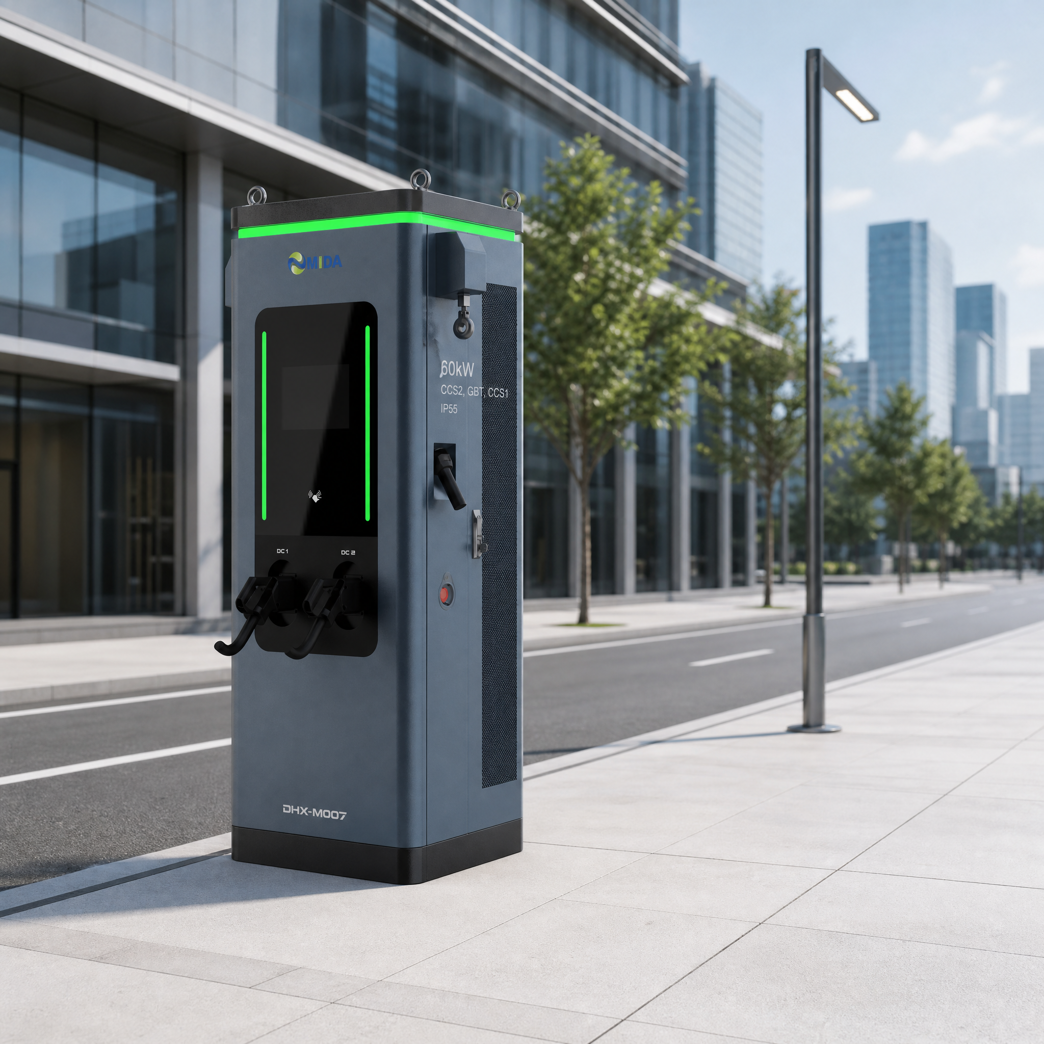Advanced 60kw 120kw 240kw DC Charging Pile for Urban EV Infrastructure and Public Transit Systems