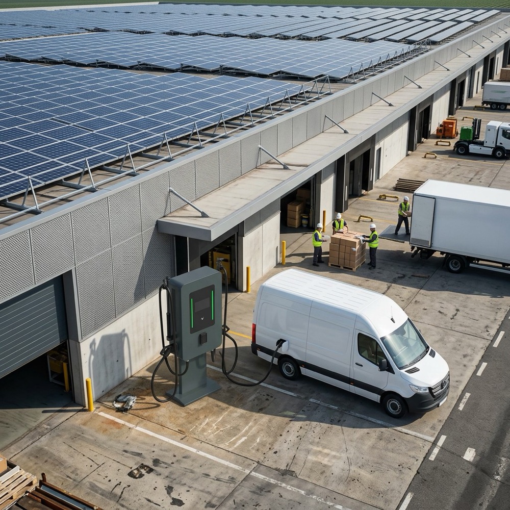 Robust 40kW 60kW 80kW Wallbox DC Charging Station for Logistics and Warehouse Fleets
