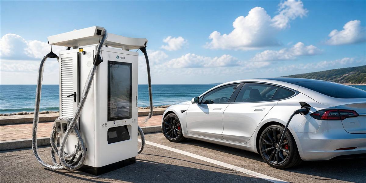 Future-Ready Superchargers: MIDA 480kW Ultra-Fast Charging System with Quad Connector Support
