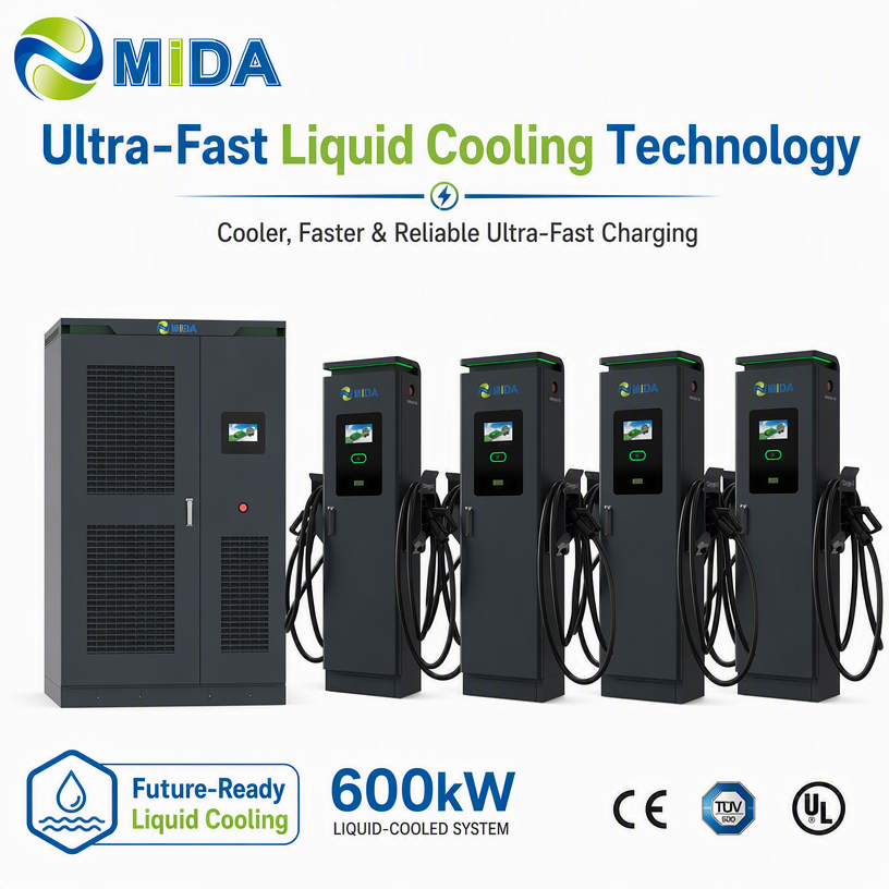 HPC split DC charging solution with CCS1 CCS2 CHAdeMO NACS